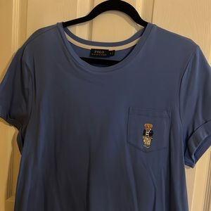Blue Ralph Lauren ‘Teddy’ Crop Top